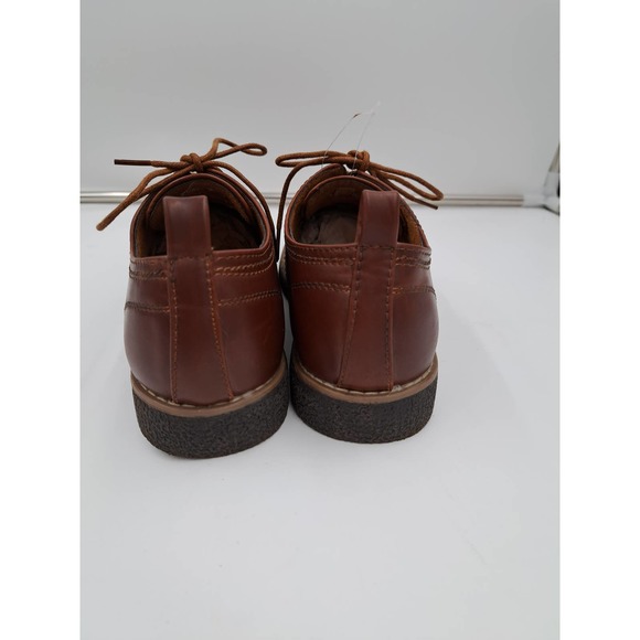 Boys Dear Stags Zander Memory Foam insole Brown Vegan leather  7M - Picture 6 of 8